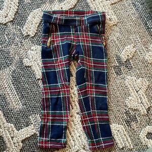 Janie and Jack 3T plaid winter festive pants leggings